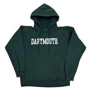 DARTMOUTH University College Vintage Green Hoodie Sweatshirt Womens Small